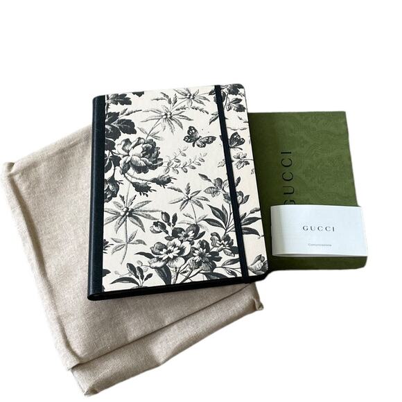 GUCCI 2022 Large Herbarium Print Notebook Butterfly Stationery Note Memo BNIB - Picture 8 of 16